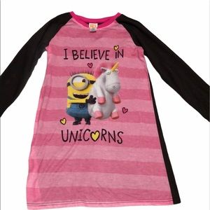 Minion nightgown I believe in unicorns